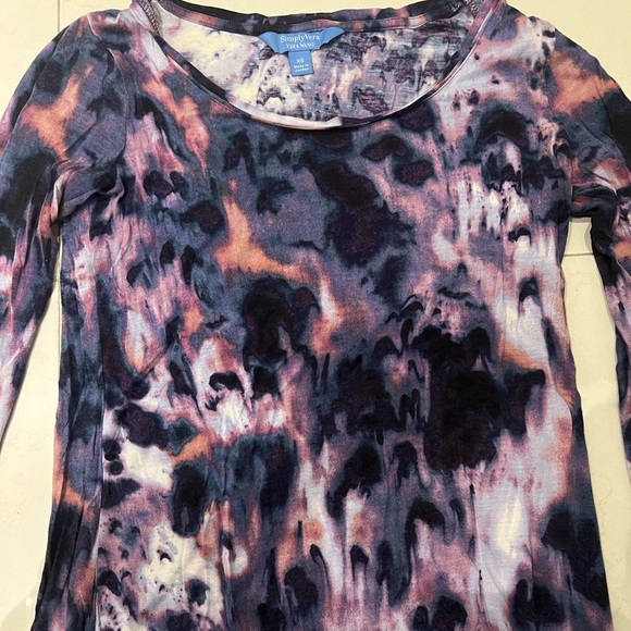 Purple Tie Dye Print Top - Picture 2 of 2